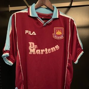 FILA West Ham United Vintage Soccer Jersey